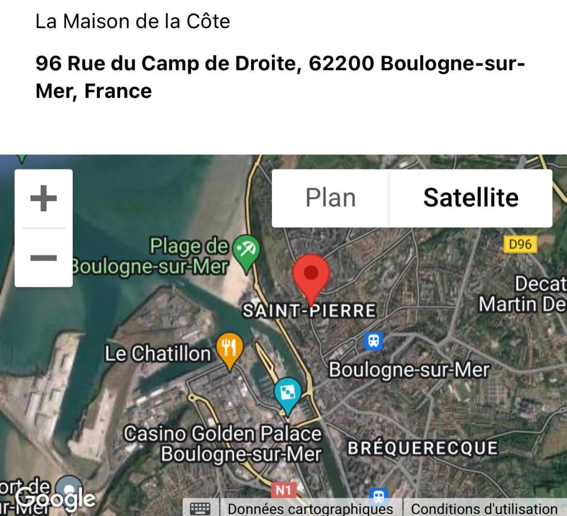 La Maison De La Cote Булонь-сюр-Мер Екстер'єр фото